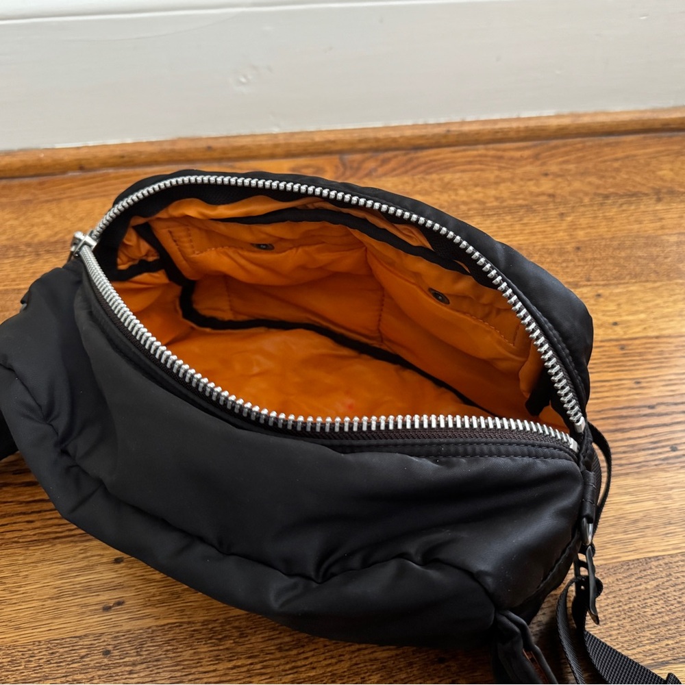 XXL Porter Yoshida Tanker Waist Bag - Black Pack Crossbody Sling - Picture 9 of 13